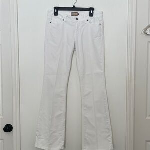Paige Laurel Canyon White Low Rise Bootcut Stretchy Jean size 29